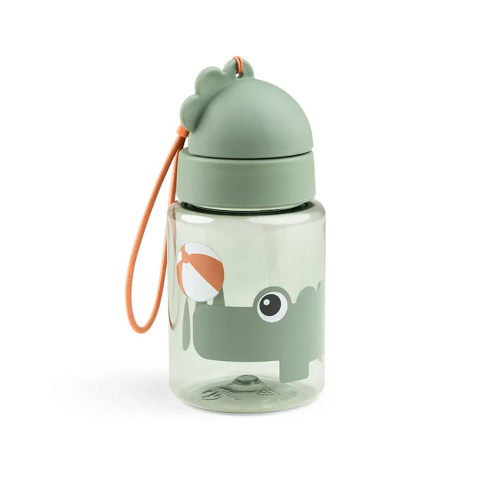 Botella con bombilla Playground verde 280ml