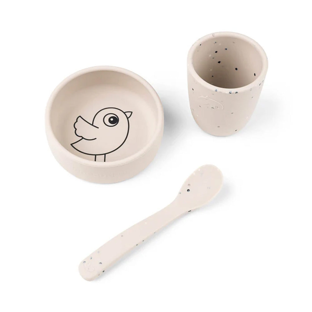 Set de primeras comidas de silicona Birdee arena