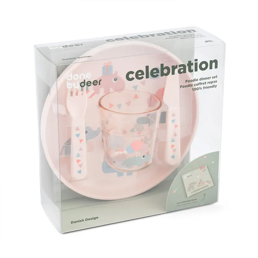 Set para comer Celebration rosa