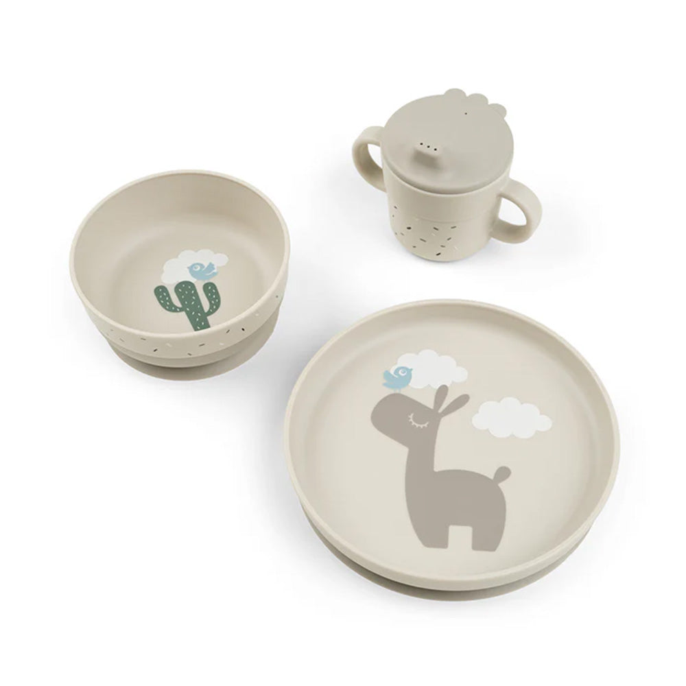 Set Foodie para comer con ventosa Lalee arena