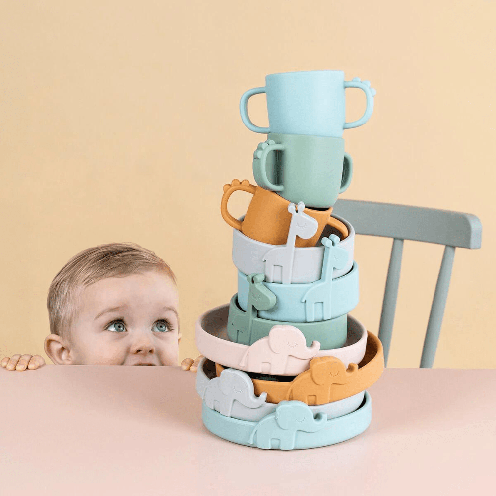 Plato Peekaboo Elphee azul