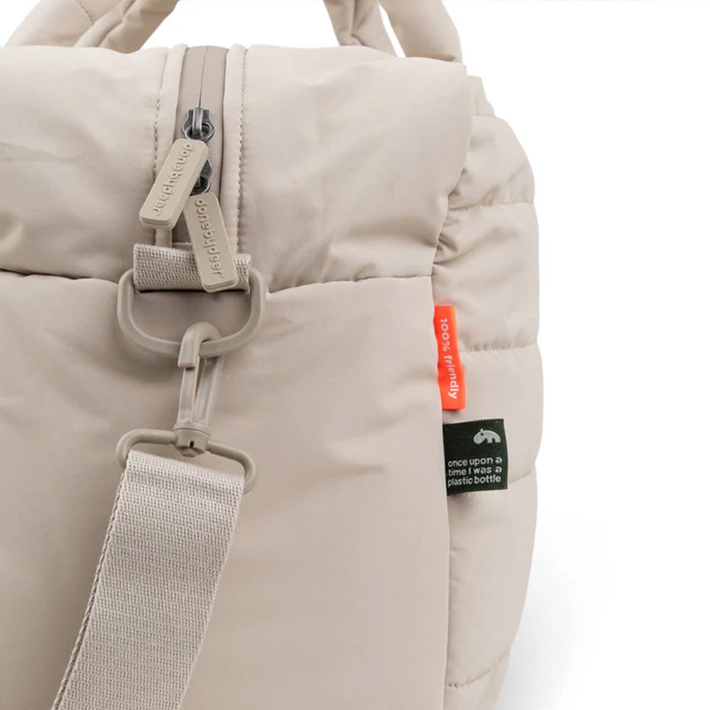 Bolso Maternal acolchado con mudador portatil arena