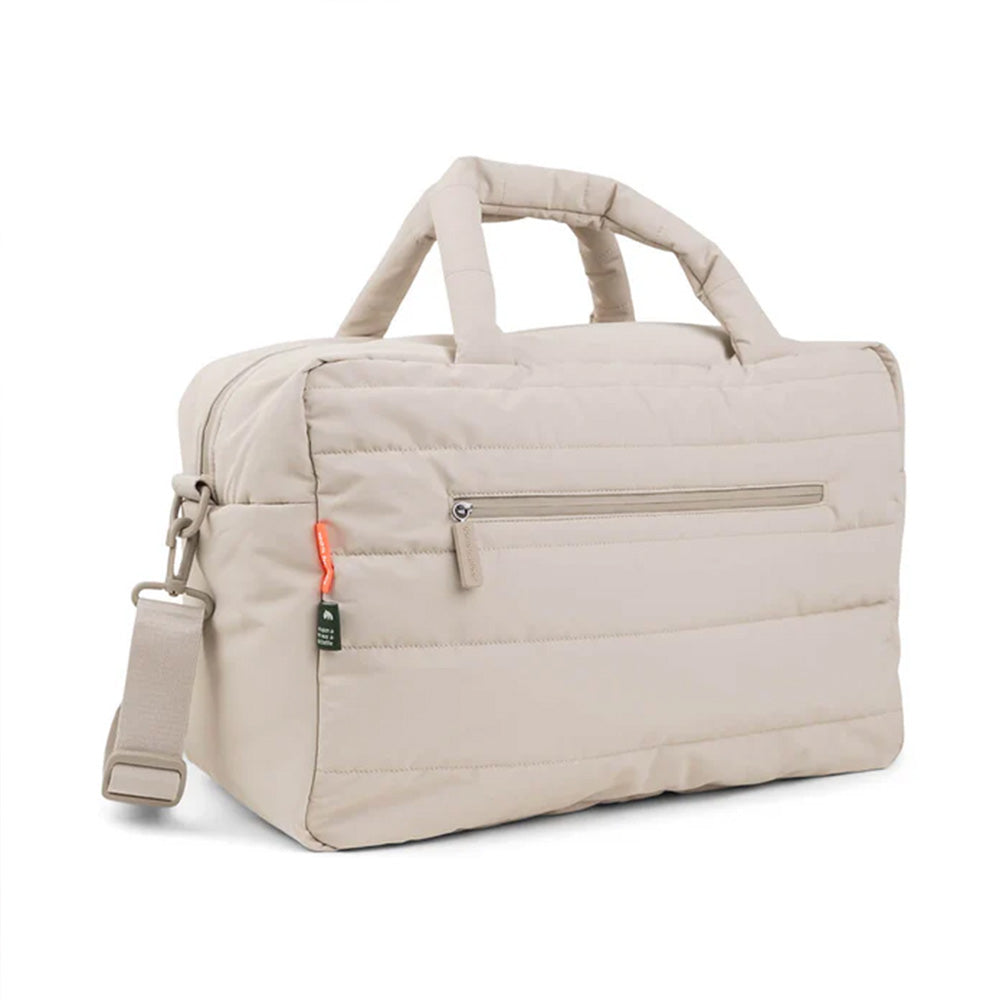 Bolso Maternal acolchado con mudador portatil arena
