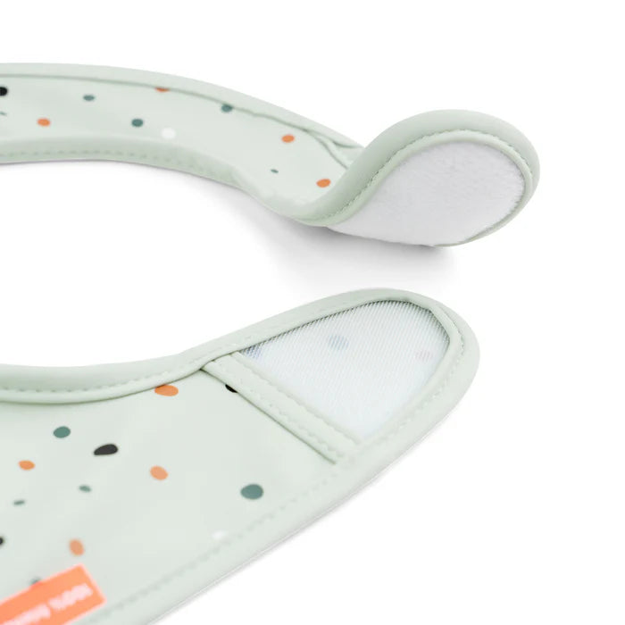 Set de 2 Baberos con velcro Croco verde