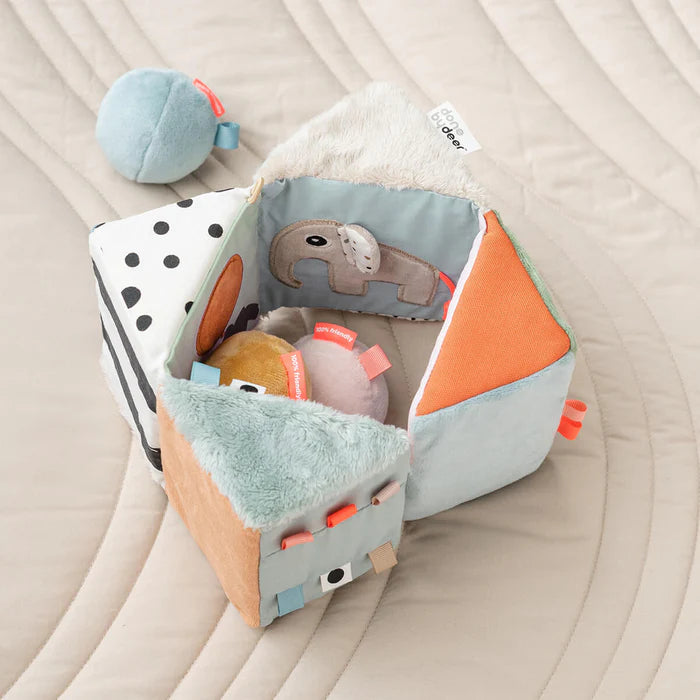 Juguete cubo sensorial desplegable Deer Friends varios colores