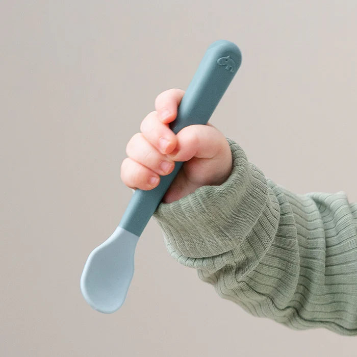 Set Foodie de 3 cucharas de fácil agarre para bebés azul