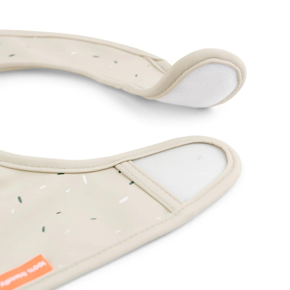 Set de 2 Baberos con velcro Lalee arena