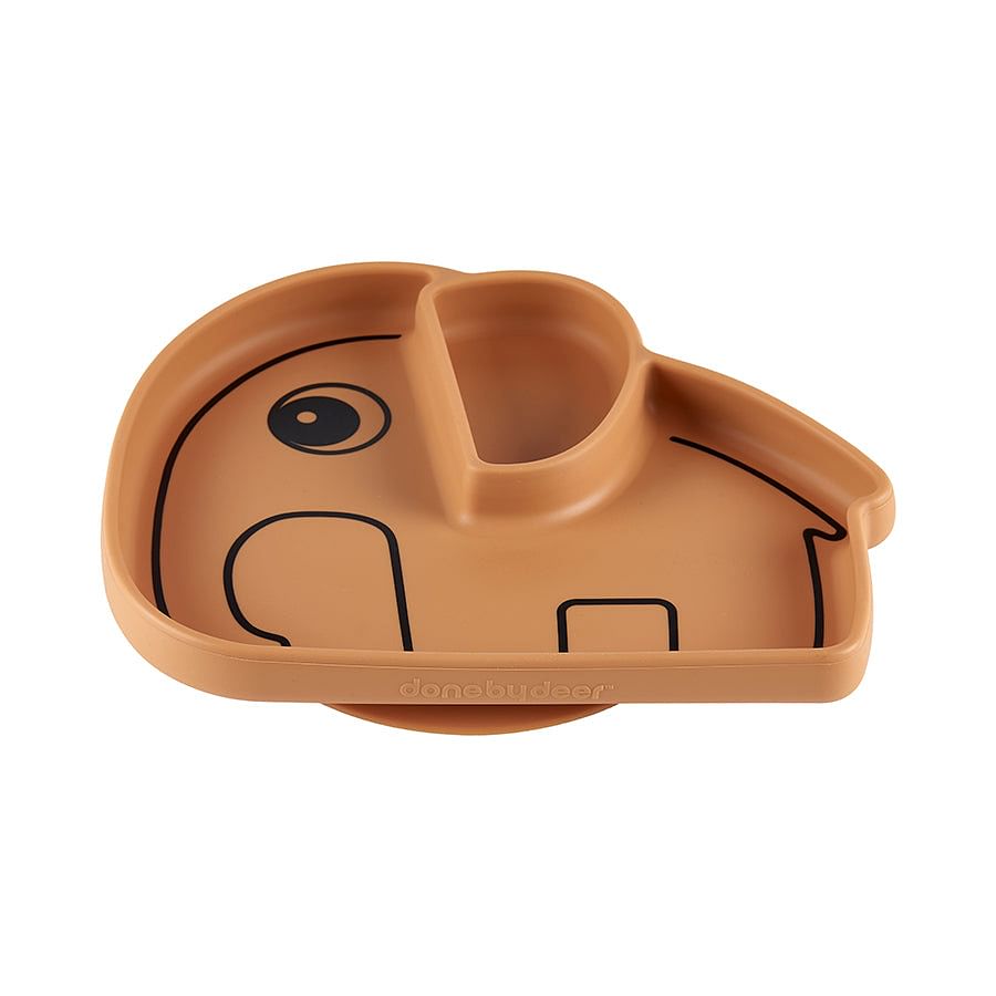 Plato de Silicona Antideslizante Elphee Mostaza