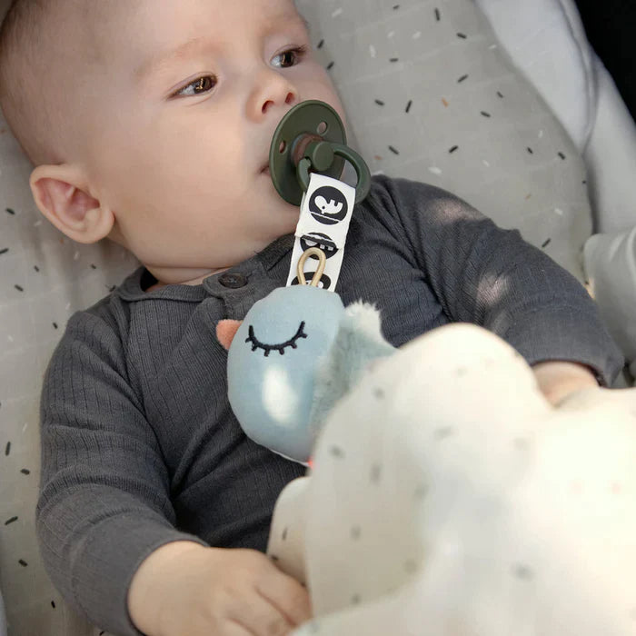 Porta chupete Birdee azul