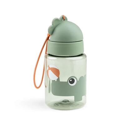 Botella con bombilla Playground verde 280ml