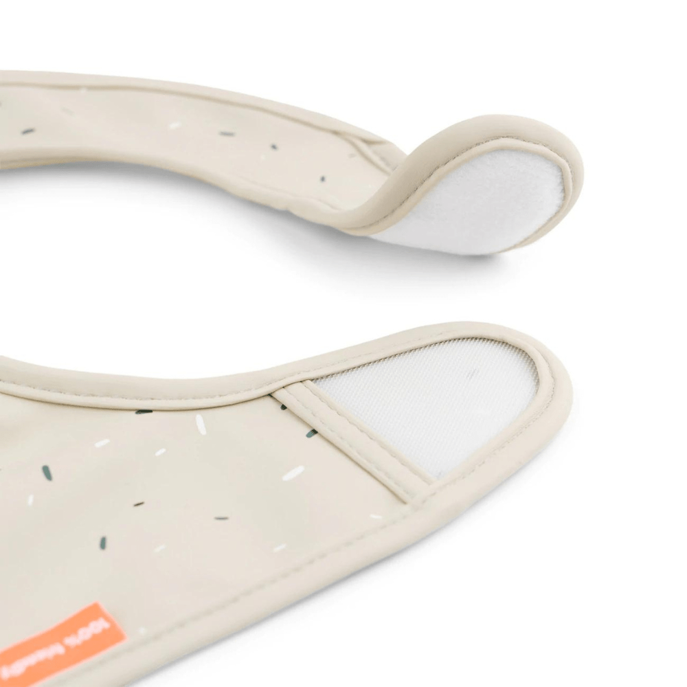 Set de 2 Baberos con velcro Lalee arena