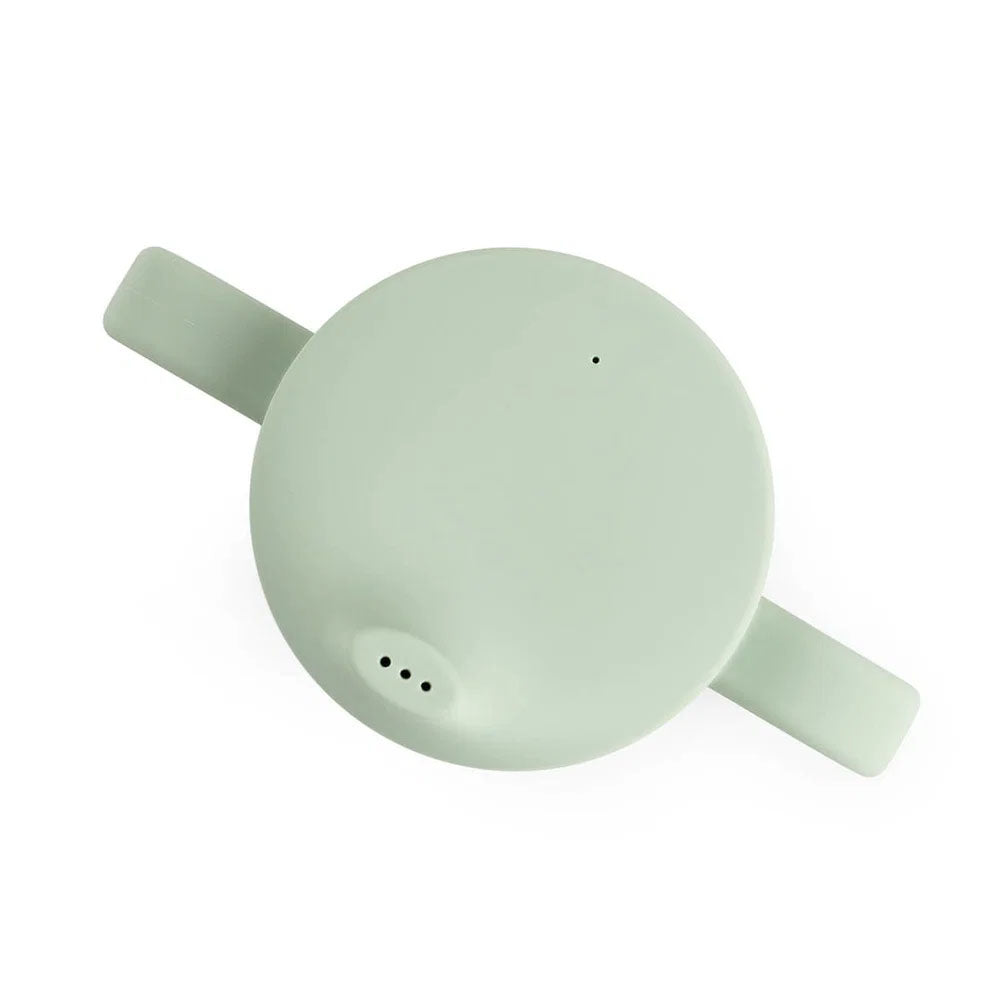 Vaso con boquilla de silicona de 2 asas Playground verde