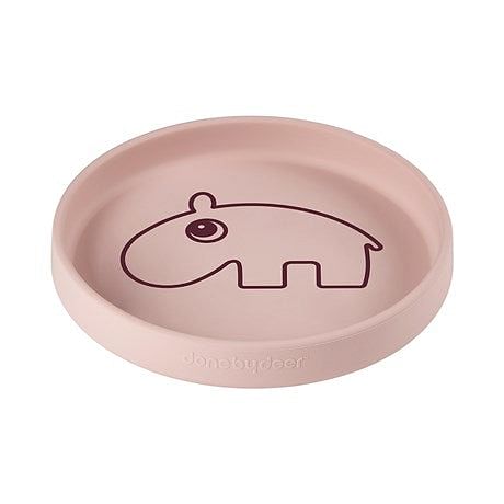 Plato de silicona Ozzo rosa