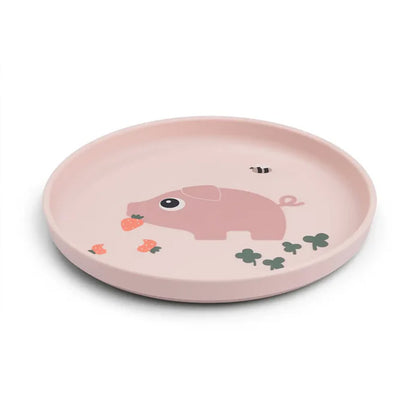 Plato de comida Foodie Tiny Farm rosa