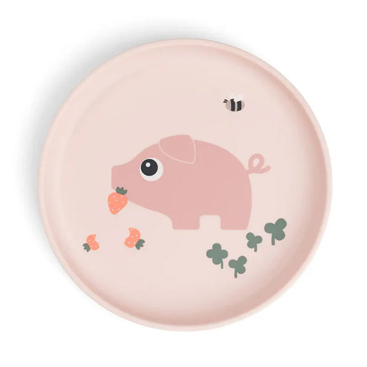 Plato de comida Foodie Tiny Farm rosa