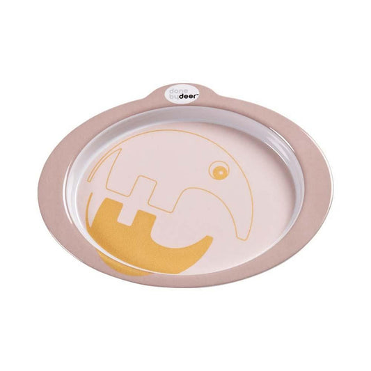 Plato antideslizante rosa dorado