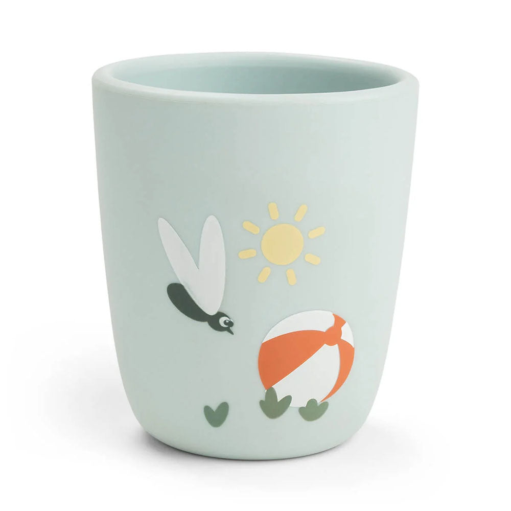 Mini taza de silicona Playground azul