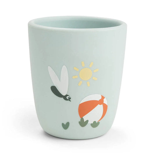 Mini taza de silicona Playground azul