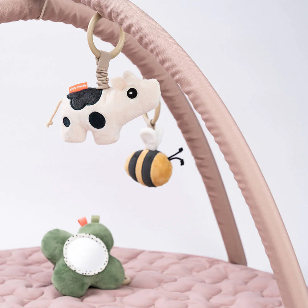 Gimnasio de juego de actividades Tiny Farm rosa