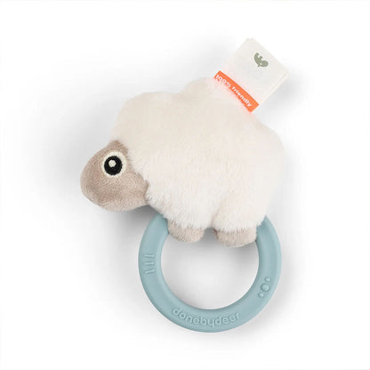 Sonajero sensorial con mordedor Sheepy azul