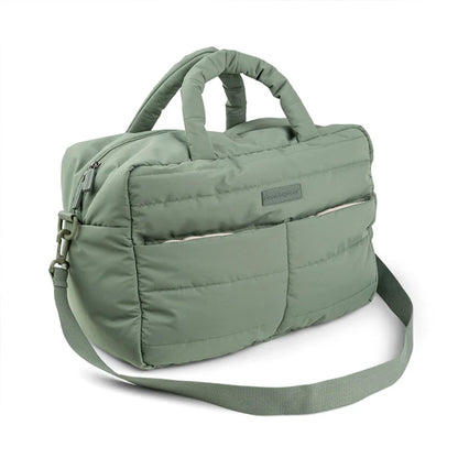 Bolso Maternal acolchado con mudador portatil verde