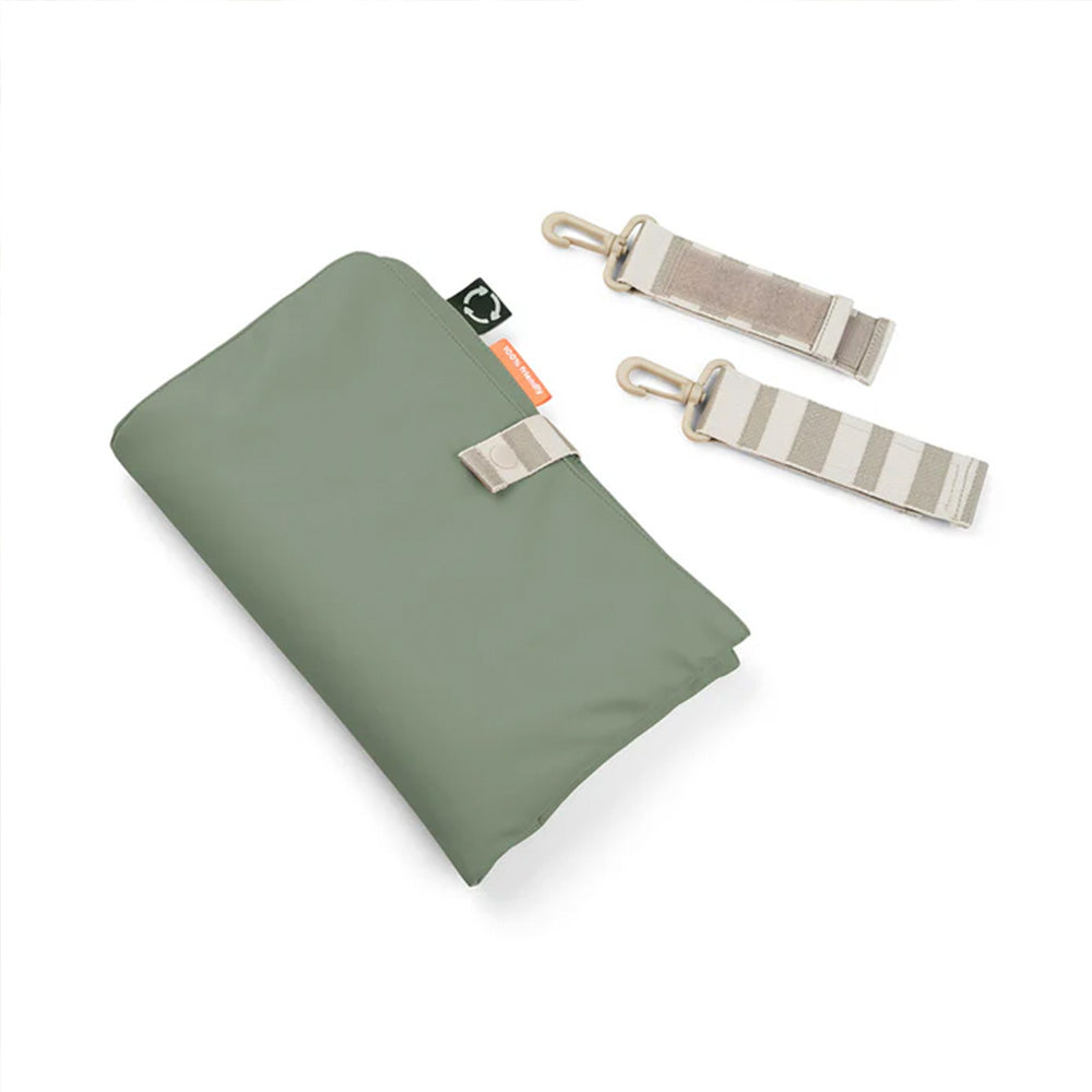 Bolso Maternal acolchado con mudador portatil verde