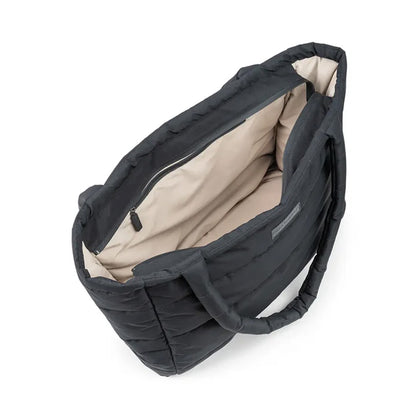 Bolso Maternal Tote acolchado con mudador portatil negro