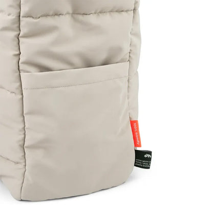 Bolso Maternal Tote acolchado con mudador portatil arena