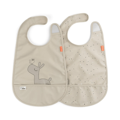 Set de 2 Baberos con velcro Lalee arena