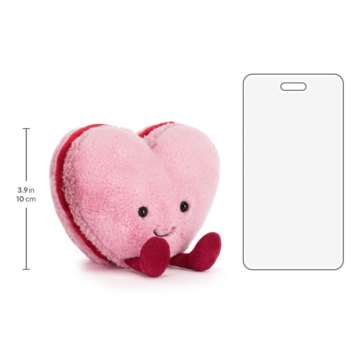 Peluche Corazón Macaron Colette Rosado Amuseable Jellycat