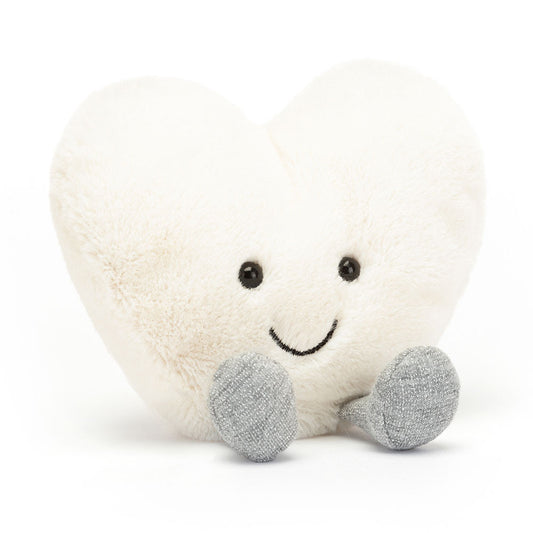 Peluche Corazón Crema Amuseable