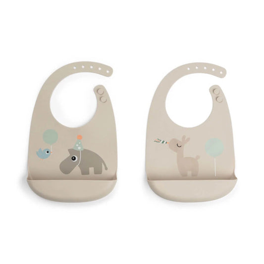 Set de 2 baberos silicona Celebration arena