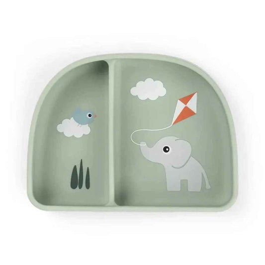 Bowl con compartimentos stick & stay Playground verde