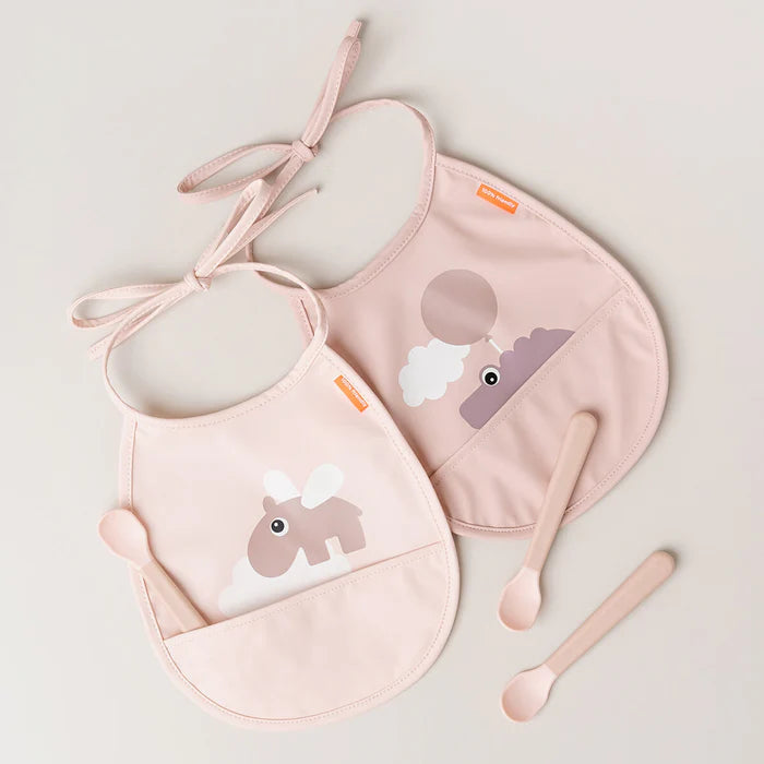 Set Foodie de 3 cucharas de fácil agarre para bebéss rosa
