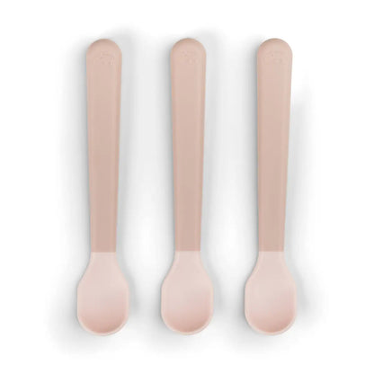 Set Foodie de 3 cucharas de fácil agarre para bebés rosa