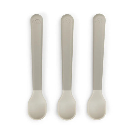 Set Foodie de 3 cucharas de fácil agarre para bebés arena