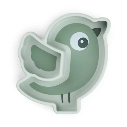 Plato Birdee para snack stick & stay verde