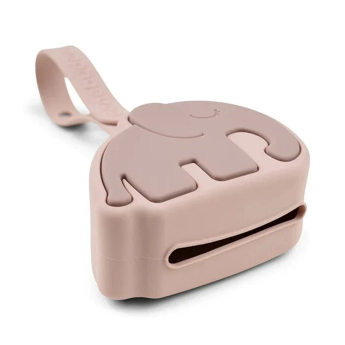 Caja de silicona para chupete Elphee rosa