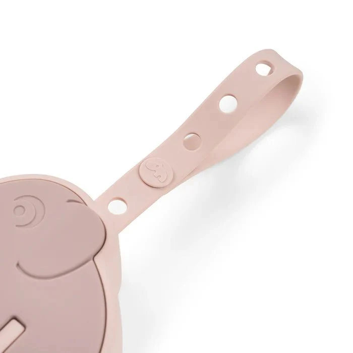 Caja de silicona para chupete Elphee rosa