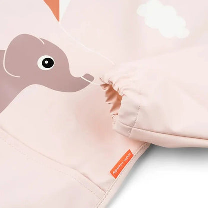Babero grande con mangas y bolsillo Playground rosa 6-18 meses