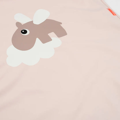Delantal impermeable para niños Happy Clouds rosa