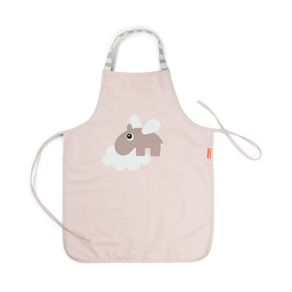 Delantal impermeable para niños Happy Clouds rosa