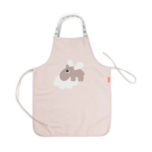Delantal impermeable para niños Happy Clouds rosa