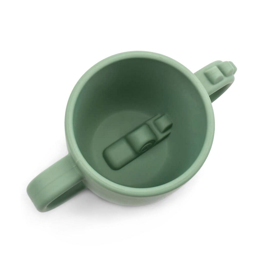 Taza con 2 asas Peekaboo Croco Verde