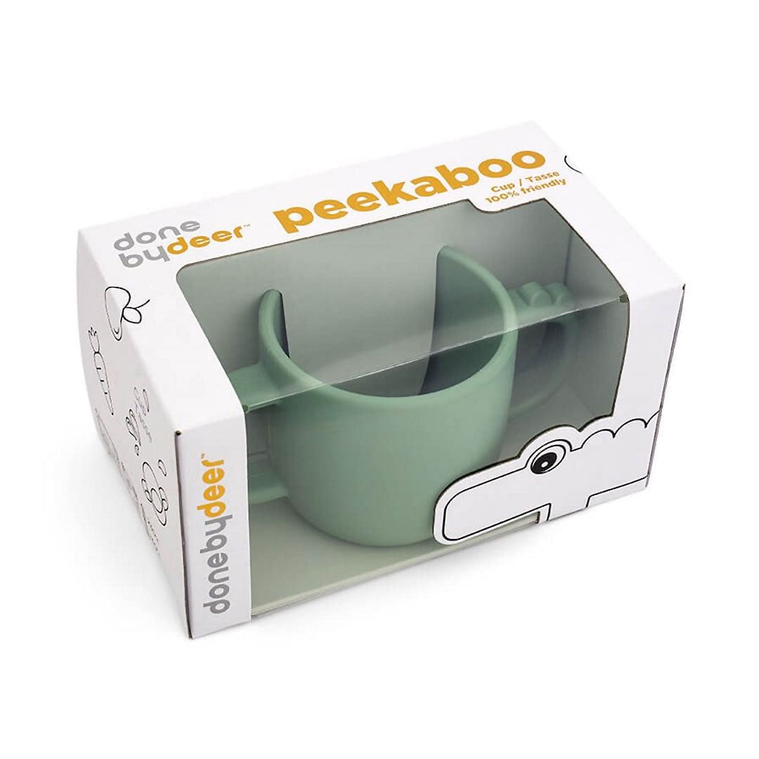 Taza con 2 asas Peekaboo Croco Verde