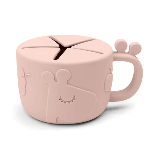 Taza para snack peekaboo Raffi Rosa