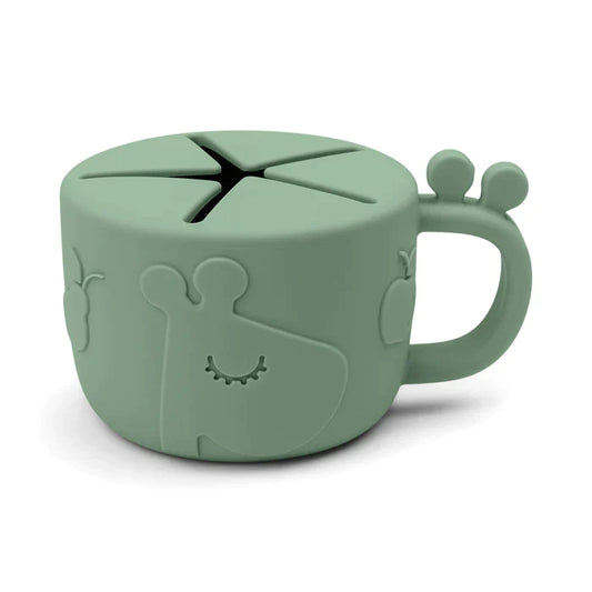 Taza para snack peekaboo Raffi Verde