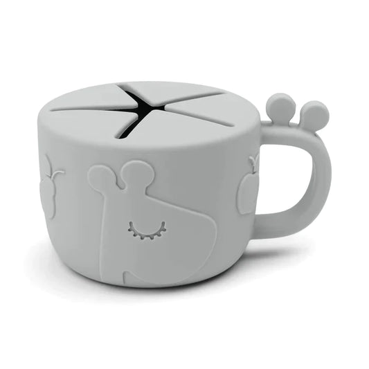 Taza para snack peekaboo Raffi Gris