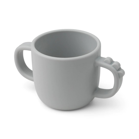 Taza con 2 asas Peekaboo Croco gris