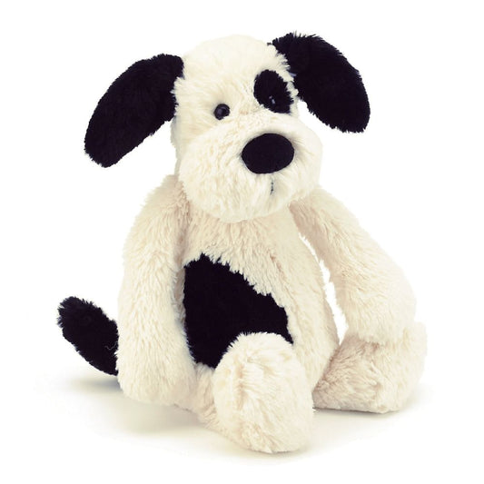 Peluche Perro Blanco & Negro Mediano